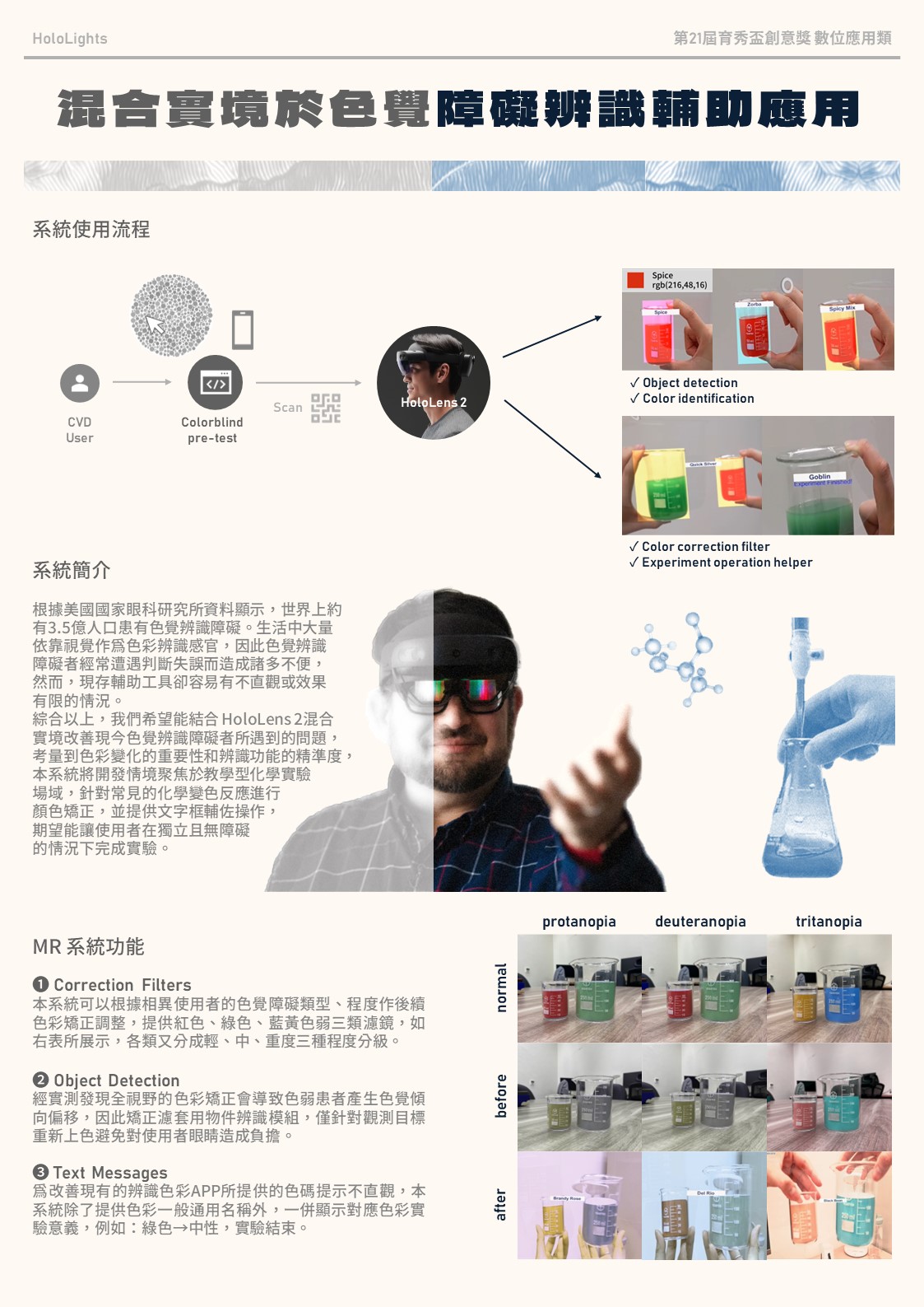 混合實境於色覺辨識障礙輔助應用