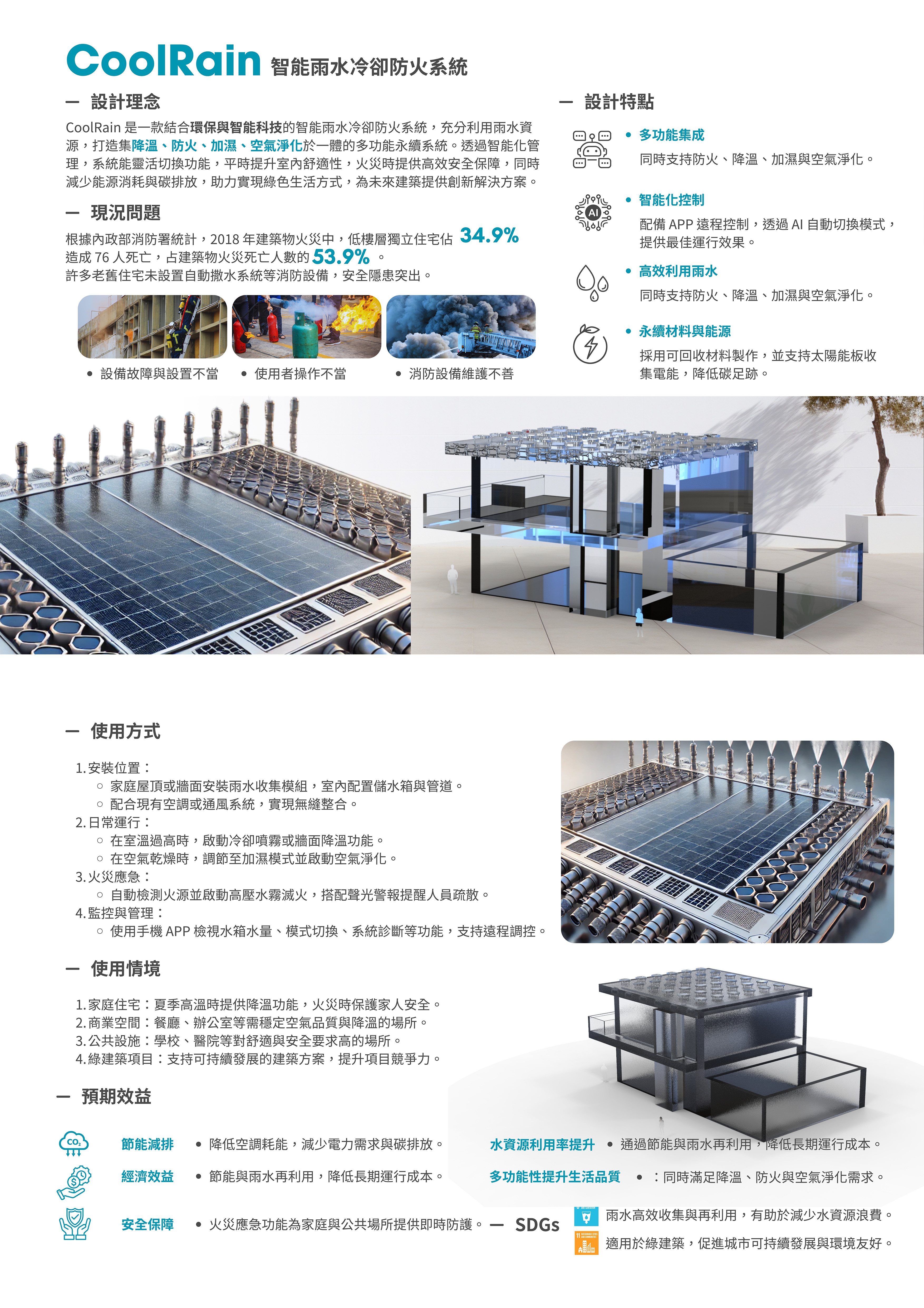 CoolRain 智能雨水冷卻防火系統