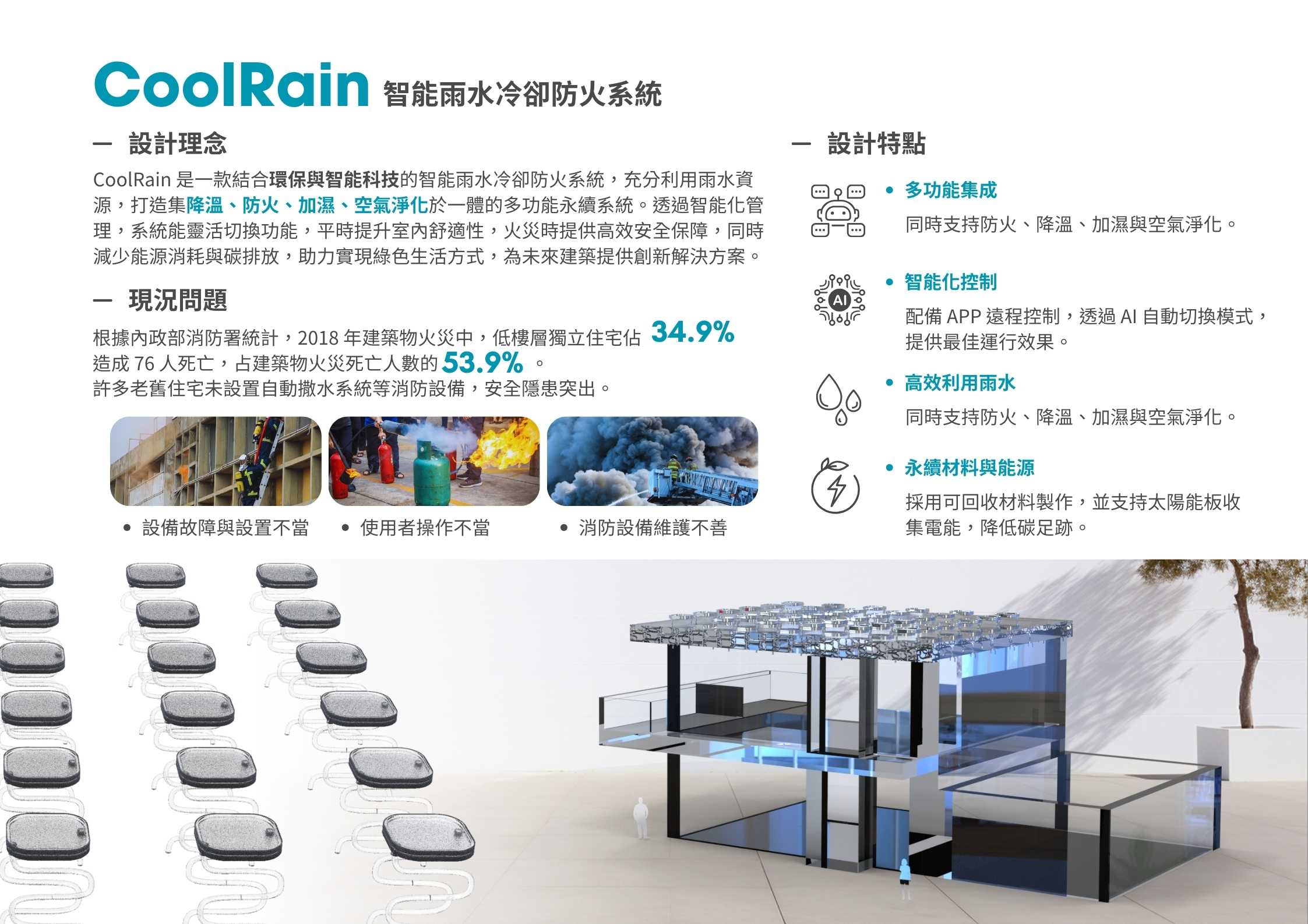 CoolRain 智能雨水冷卻防火系統